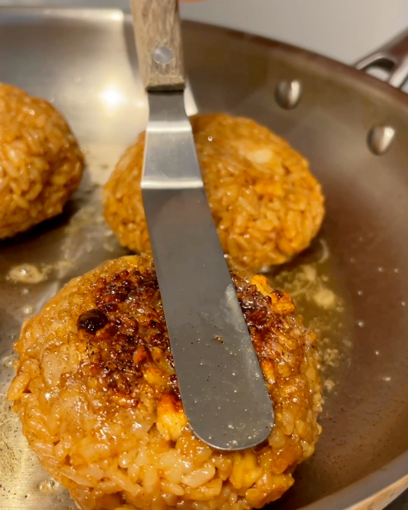 Miso Walnut Rice Balls - Doobydobap