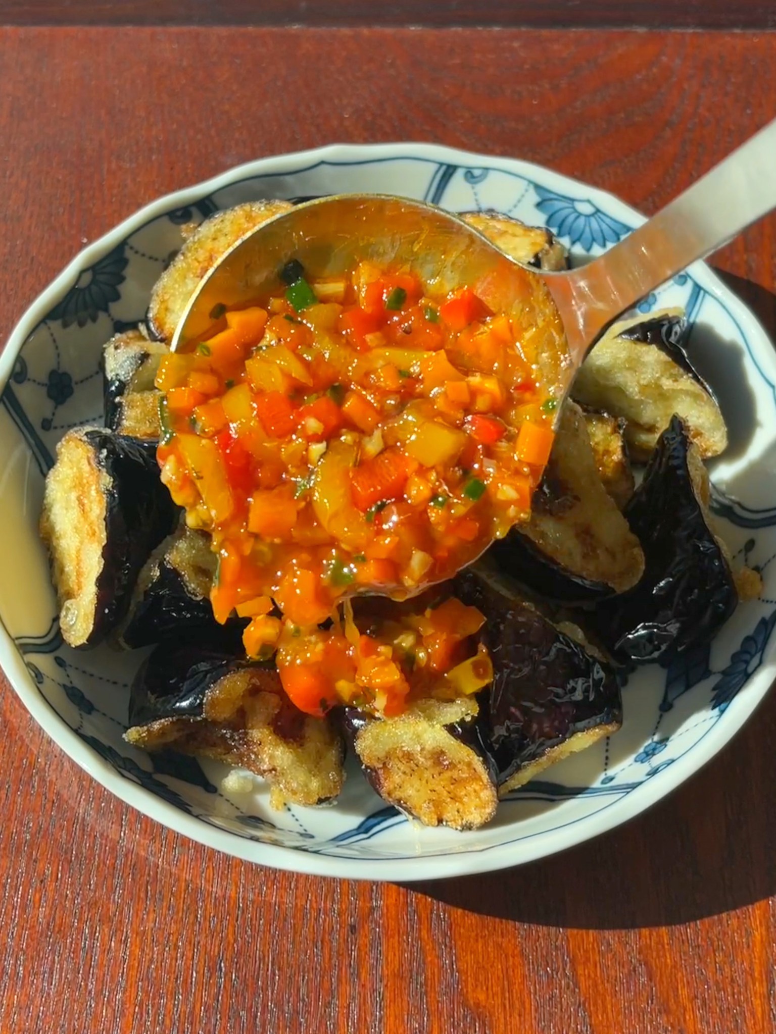 Fried Eggplants with Doubanjiang Sauce Doobydobap