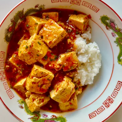 Three Chili Mapo Tofu (Vegan)